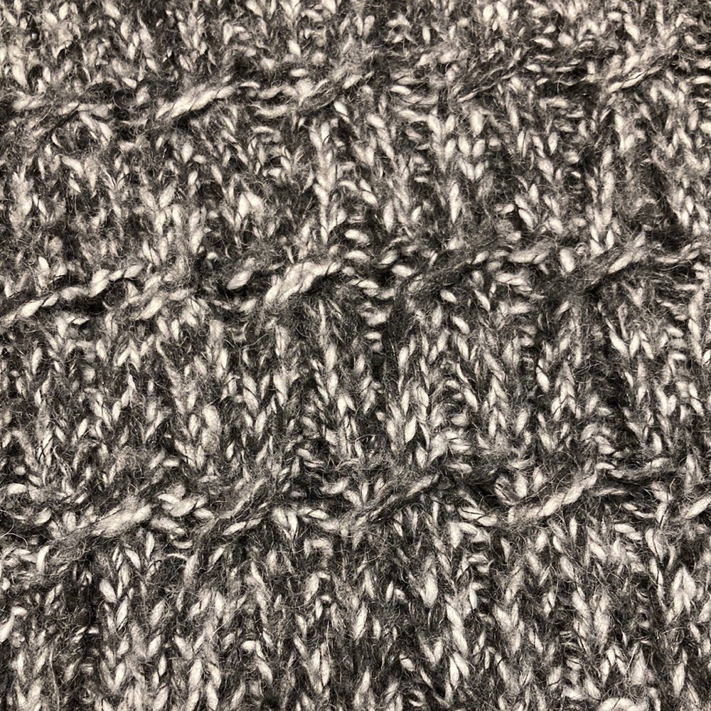 Merona Gray Marled Cozy Core Cowl Neck Wool Blend Chunky Knit Sweater Womens M - Picture 8 of 8